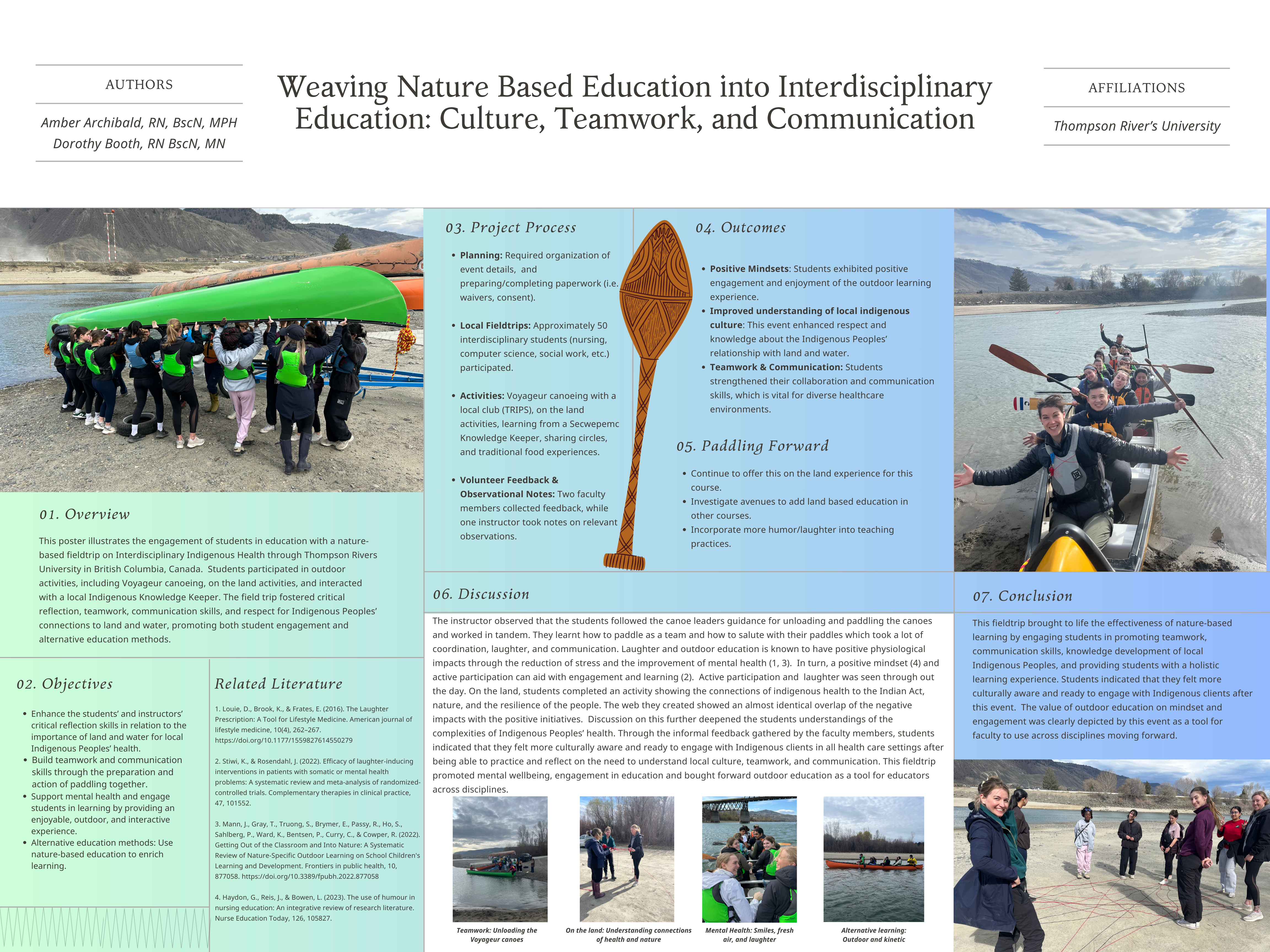 Weaving Nature Based Education into Interdisciplinary Education: Culture, Teamwork, and Communication